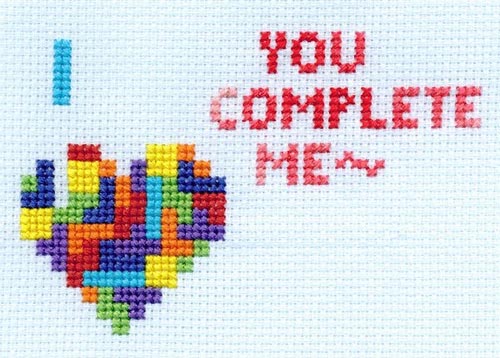 “You Complete Me” Tetris Cross-Stitch